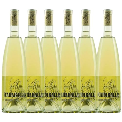 Finca Las Caraballas 2022 - Vino Blanco Crianza Verdejo - Combinar con Marisco, Pescados, Arroces, Pastas,Mermeladas y Frutos Secos - Ideal para el Aperitivo - Pack 6 Botellas 750ml
