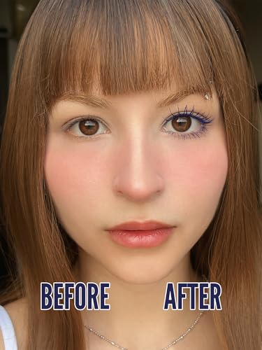 Image of Mynena Blue Lash Tubing Mascara | Smudge-Proof Flake-Free Long Lasting Lightweight Eyelash Extension Effect | Lengthening Defining Curling Buildable Formula Eye Makeup