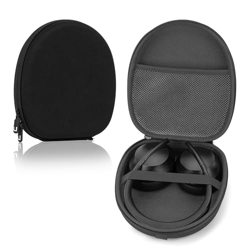 Linkidea �w�b�h�t�H�� �L�������O�P�[�X �{�[�Y Bose QC Ultra�AQC35 II�AQC45�AQC35�AQCSE�AAE2w�AAE2i�ANC700 �P�[�X�Ή� �ی�n�[�h�V�F�� �g���x���o�b�O �P�[�u���t�� �[�d����[ (�u���b�N)