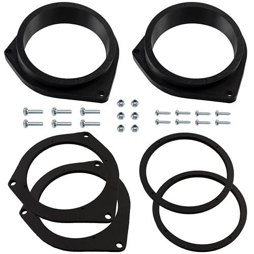 AERZETIX Kit de 2 adaptateurs de Haut-parleurs Ø100 mm Compatible avec Opel Astra H Corsa D Zafira A et B Fiat Grande Punto(199) Evo Bravo II Fiorino Qubo...