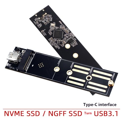 Placa Convertidores Dos Protocolos NVMe SATA para Expansión HDDs con Puerto USB 3.1 6