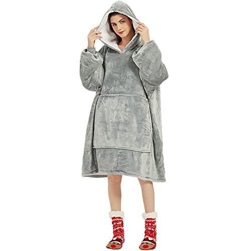 FELOVE Übergroße Hoodie Sweatshirt, Original Decke Sweatshirt, super weiche gemütliche warme komfortable Riesen-Hoodie, Geeignet Kapuzenpullover für Erwachsene, Männer, Frauen, Jugendliche