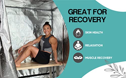 Sauna Rocket | 2-Person Full Body Sauna Bundle | In-Home Use For Relaxation, Recovery, And Wellness (Tent & Steamers) #TOP2