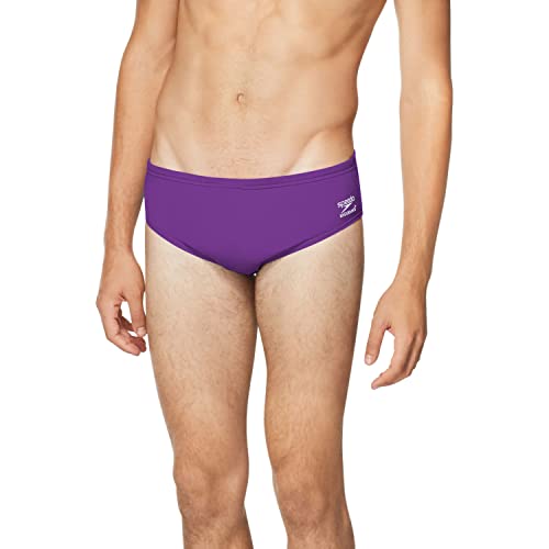 Speedo men's endurance+ solid swim brief