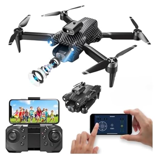 BIGGKIDDO Drone with 4K Camera WiFi FPV 1080P HD Dual Camera Foldable RC Drone Altitude Hold Headless Mode Visual Positioning Auto Return App Control Multicolor (A13)