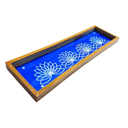 Best Navratri Home Decoration Items (2026) 61 Anciently Lotus Padmam Border Rangoli Stencil Wooden, Rangoli Sac...