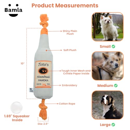 Juguete mordible para perros BAMLA tamaño grande miniatura 3