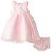 Nannette Baby Girls' Organza Dress with Rouched Ribbon Trim and Panty