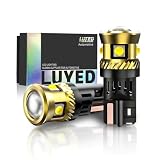 LUYED 194 LED Bulb T10 168 License Plate Light, 400LM 6500K Canbus Error Free LED Bulb with Gold Heat Dissipation for Dome Map Trunk (192 2825 W5W, 2-Pack)