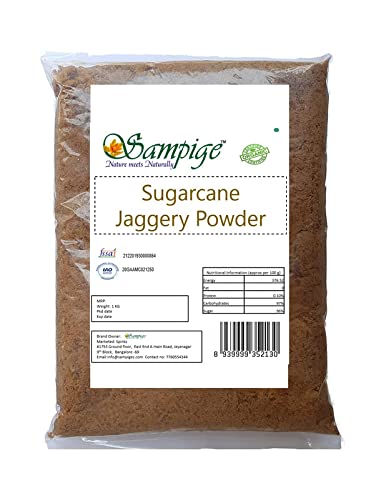Sampige Jaggery Powder 900g | Nattu Sakkarai | (Dark Brown) Desi Gur | Jaggery powder Country Sugar/Nattu Sakkarai/Bellam| गुड़ (B099H3MQF6) Amazon Price History, Amazon Price Tracker