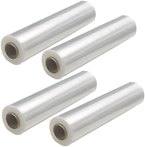 GAIC Cling Wrap, Hand Wrap Stretch Film, 18 Inch Roll - 4 Pack