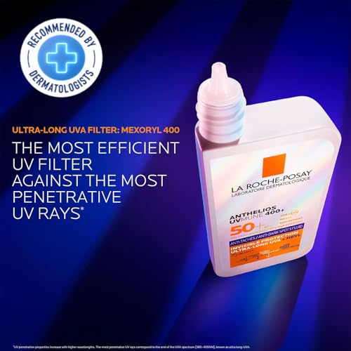 Image of La Roche-Posay Anthelios UVMune Anti-Dark Spot Fluid Sunscreen SPF50+, 50ml | SUN PROTECTION WHILE TARGETTING DARK SPOTS & HYPERPIGMENTATION, ULTRA-LONG UVA PROTECTION, LIGHTWEIGHT SPF 50+ FORMULA