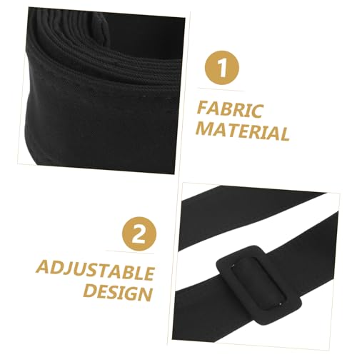 BESPORTBLE Decorative Waist Belt for Women Dress Long Simple Black Cloth Cinch Belt for Comfortable Texture Waistband for Wedding Party Accessory4
