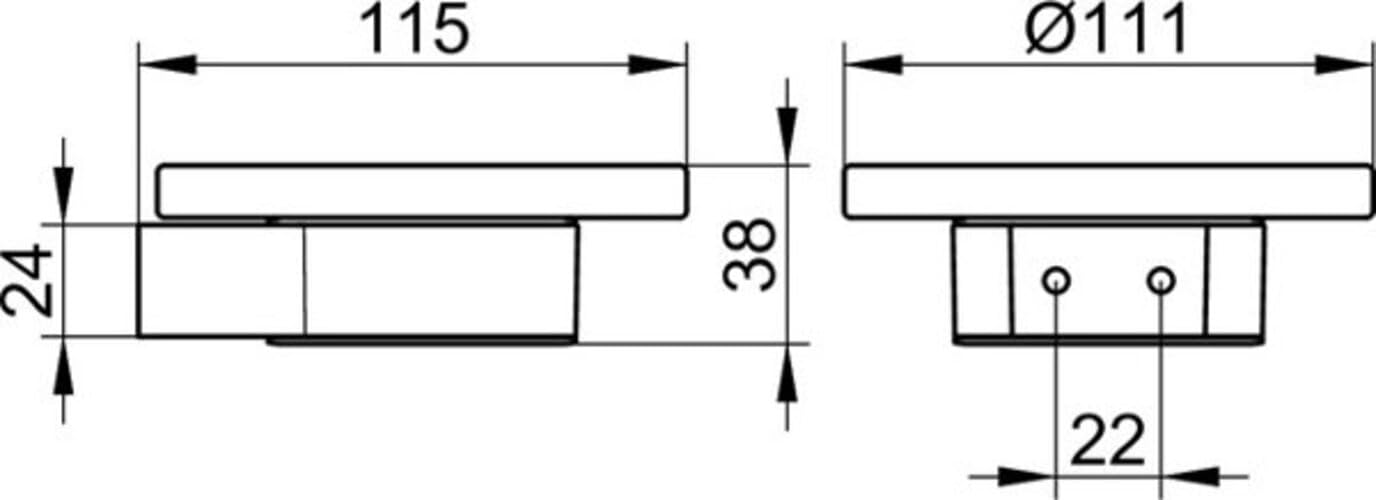 Keuco 14955019000 Seifenablage Plan komplett mit Echtkristall-Schale verchromt