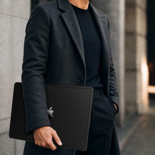 Image of MOSISO Compatible with MacBook Pro 14 inch Case M5 M4 M3 M2 M1 2026-2021 | Enhanced Shock-Absorbing Perimeter Matte Hard Case, A3427 A3426 A3434 A3112 A3185 A3401 A2918 A2992 A2779 A2442, Space Black