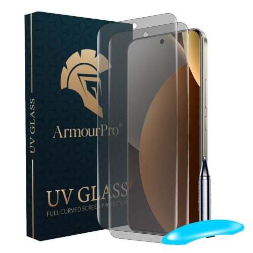 Image of ArmourPro 2 Pack Matte UV Tempered Glass for Redmi Note 15 Pro Plus, Premium Curved Screen Protector with Anti-Glare Finish, Edge-to-Edge Coverage, Fingerprint Friendly and Case Friendly