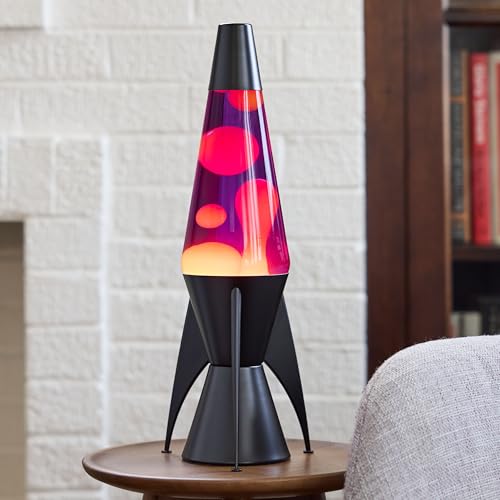 Image of Lava The Original Lamp - 14.5 inch Evenfall - Retro Rocket Liquid Motion Lamp - Yellow Wax and Purple Liquid - Item #2391 (Amazon Exclusive)