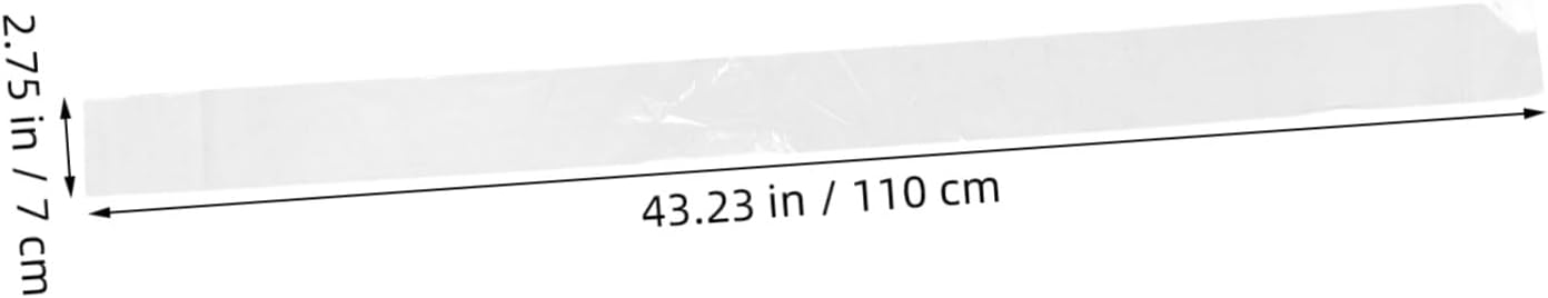 Plastic Belt Protector Sleeves Reusable 100 Pcs 2.8 X 43.2 Inches Dustproof Bags for, Long Anti-dust Cover Dress Belts and Waistbands for Home or Travel Storage image 2