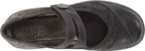 Aravon Women's Revshow Mary Jane Flat,Black,9.5 2A Us #TOP4