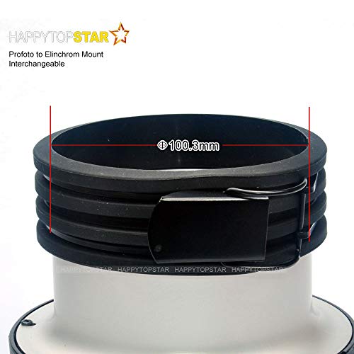 image for HAPPYTOPSTAR Profoto Mount to Elinchrom Mounts Speedring Speeding Adap