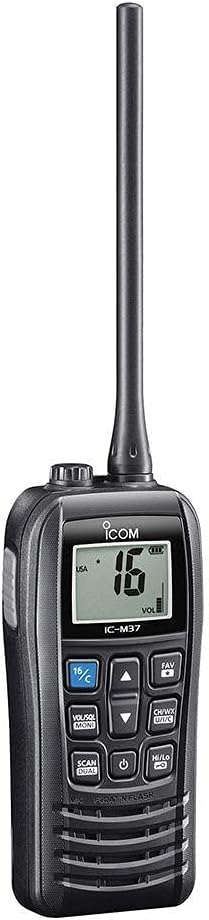 Icom VHF Radio Handheld Floating 6W, Black, Small