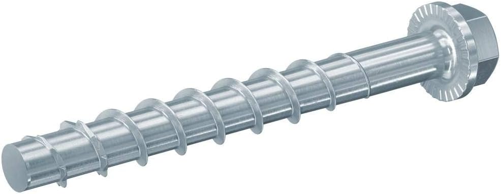 fischer 536864 FBS II Concrete Screw, Zinc, Sechskantkopf 10x140-50 Stück