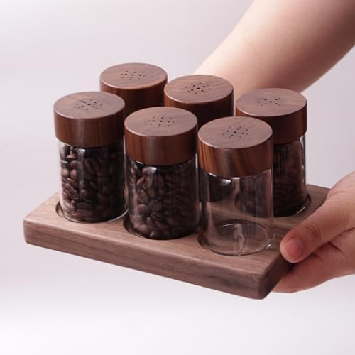 Ulimitada Coffee Bean Storage Tubes, 6 Tubes Single Dose Coffee Bean Container