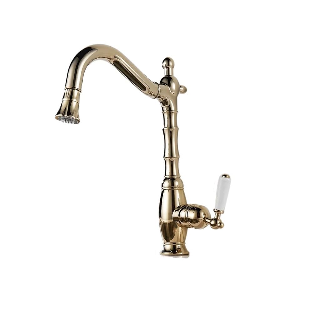 Robinet de cuisine extractible jet orientable eau chaude et froide