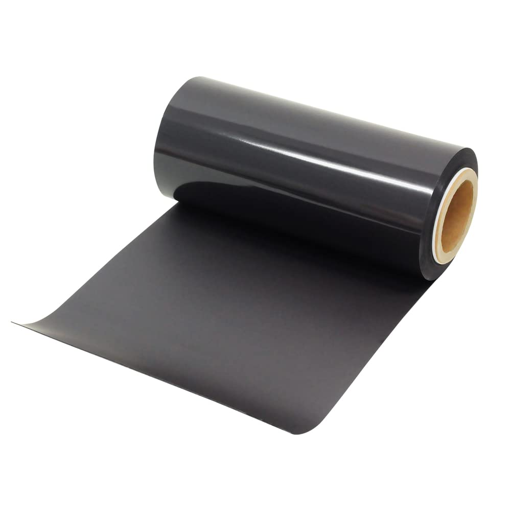 Japard Magnetic Sheet Roll 22ft x 12 Inch Flexible Soft, Long Sheeting, 1mm Thick Non Adhesive Large Amount for Vehicles DIY Craft Projects, Black