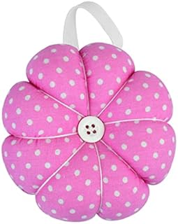Pin Cushions for Sewing Needle Wrist Pin Cushion Wearable Pumpkin Shape Sewing Pin Cushion for Needlework Sewing (Pink)