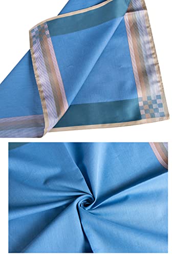 Srffbremeoly Mens 100% Soft Cotton Handkerchiefs Plaid Hanky Pocket Square Hankies 3Pcs #TOP4