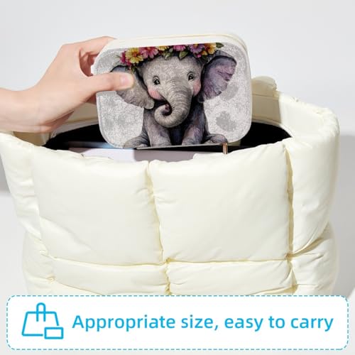 Boîte à bijoux éléphant portable et boîte rangement pour filles