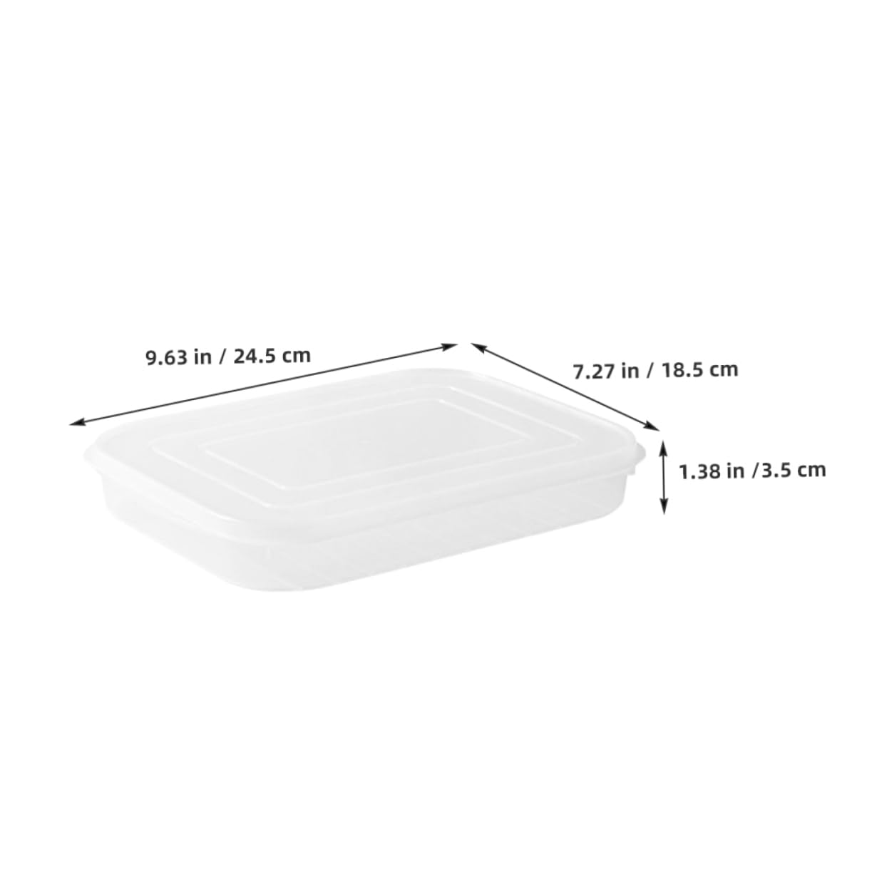 MAGICLULU 2 Set Più Croccante Custode Del Burro Francese Organizzatore Del Frigorifero Contenitore Per Il Bacon Contenitore Per Il Congelatore Contenitori Ermetici Con Coperchio 4 Pezzi * 2