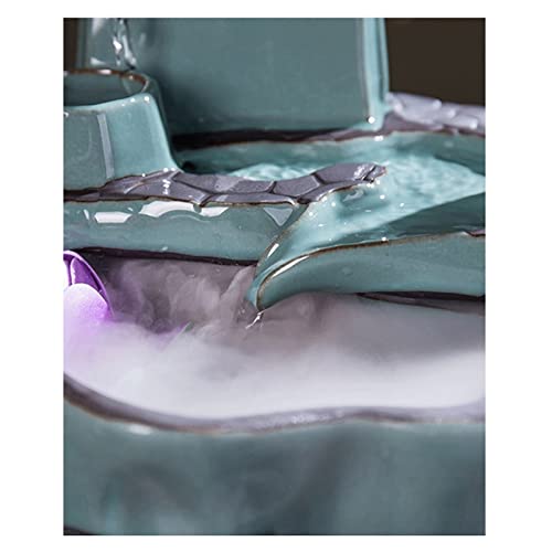 Fontaine à eau de bureau TUSUOD avec atomiseur et décorations zen