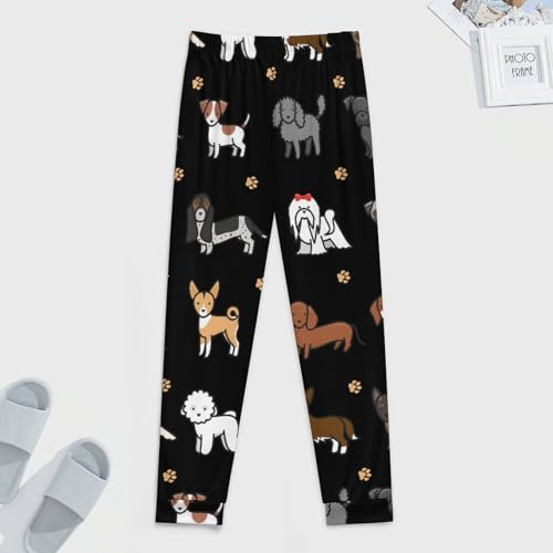 Dachshund Husky Shih Tzu Dog Men's Pajama Bottoms Sleep Lounge Soft Comfy Pants Sleepwear4