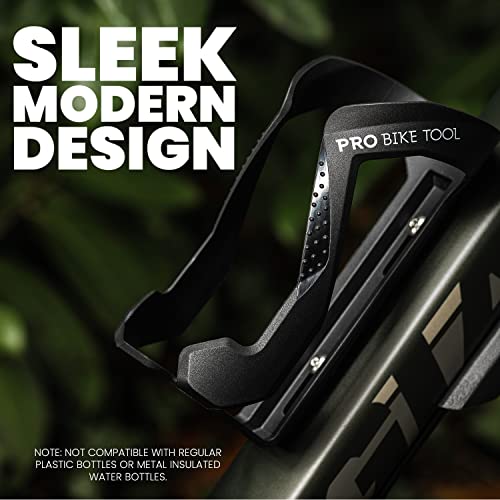 Pro Bike Tool Bike Water Bottle Holder - Lightweight, Glass Fiber Bicycle Water Bottle Cage In A Sleek Modern Design, Bike Bottle Holder For Road And Mountain Bikes (Mtb) - Universal Bottle Cage #TOP4