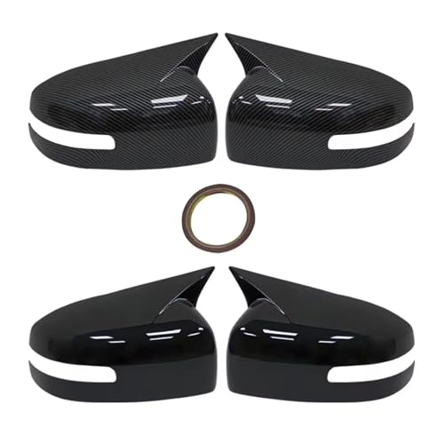 Coque rétroviseur Mitsubishi Lancer X effet carbone anti-rayures