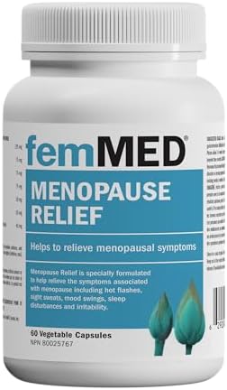 Reclaim Your Comfort: femMED Menopause Relief - Formulated by Canadian Doctors to Safely Relieve 12 Menopausal Symptoms 1 41CZZ9SQNCL. AC