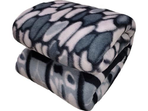 Image of Winter Soft Single Bed Warm Woolen Blend Fleece Blanket Cover | Quilt Cover | Razai Cover with Zipper, Size- 90 x 54 in, Color- Gray, Single Bed Size (90x54, Gray)