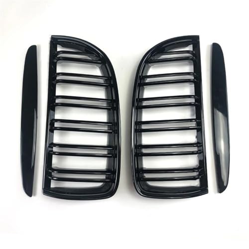 Calandre avant pour BMW Série 3 E90 E91 2005-2008 grilles de calandre course noir - 4