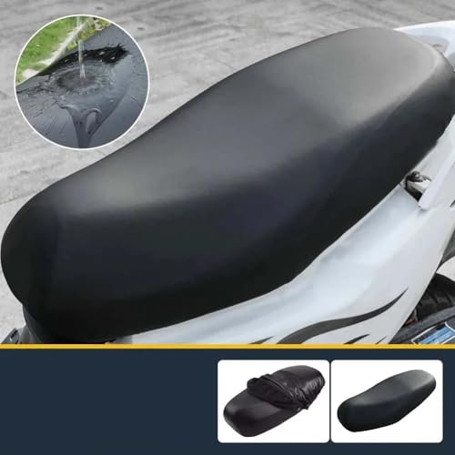 Housse de selle universelle moto scooter accessoire protection siège noir - 4