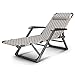YF-Lounge Chair Chaises Longues Pliantes de Jardin relaxantes inclinables - Tissu Oxford résistant aux intempéries avec appuie-tête et Plusieurs Positions réglables