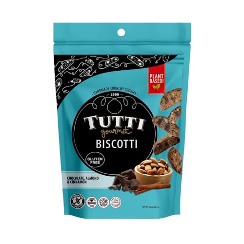 Tutti Gourmet Gluten Free Chocolate, Almond & Cinnamon Biscotti, 9.9