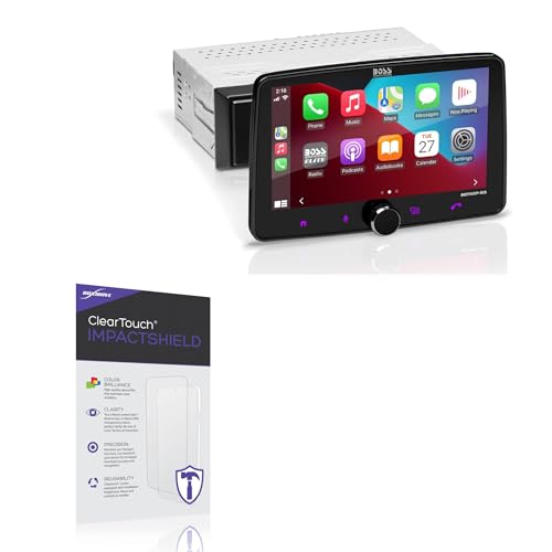 BoxWave Screen Protector Compatible With BOSS Audio BE7ACP-SD - ClearTouch ImpactShield (2-Pack), Impenetrable Screen Protector Flexible Film