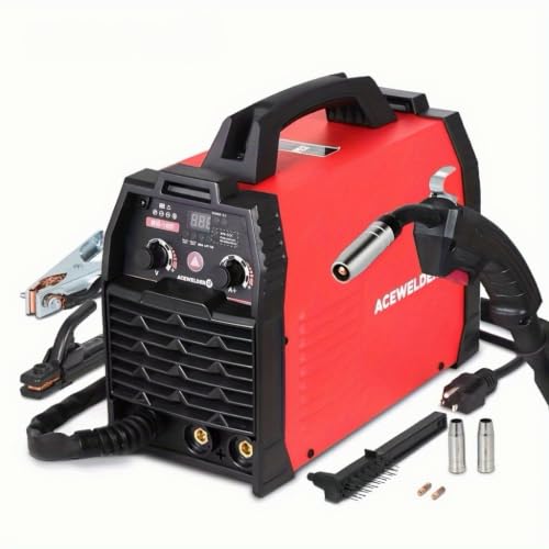 Image of ACEWELDER 140A Gasless Flux Core MIG Welder /Lift TIG /Stick 3 in 1 Welding Machine 110V Portable IGBT Inverter Synergy Welder Machine (MIG140)