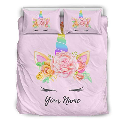 personalized unicorn bedding set