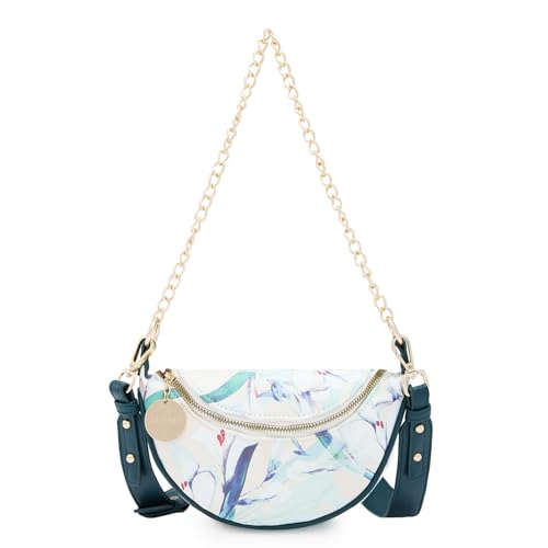 Image of Caprese Coco Sling Bag, Medium | Stylish Floral Print Handbag for Women with Adjustable & Detachable Sling Strap | Secure Zip Closure | Perfect for Casual & Daily Use
