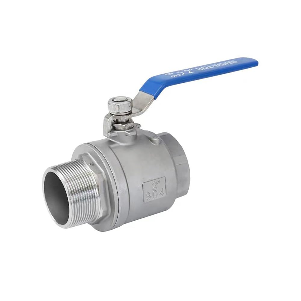 Zawór Kulowy Z Gwintem BSP 1/2", 3/4", 1", 1-1/4", 1-1/2", 2". Konstrukcja SS304. Do Linii Wodnych I Powietrznych. 1 Szt(2")