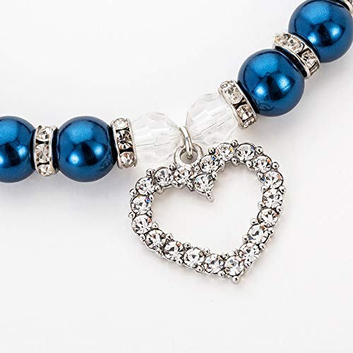 Collier de mariage pour chat et chien, perles et cristal chic - 6