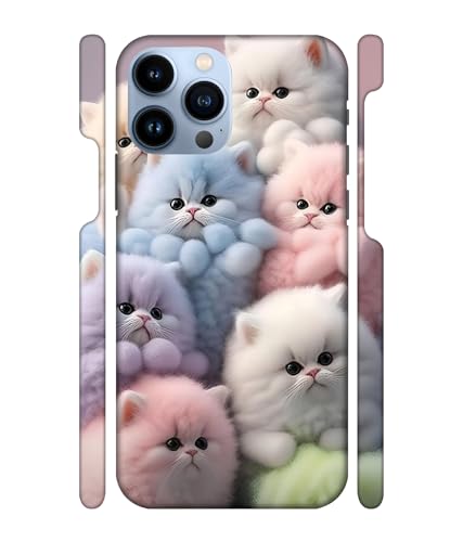 Image of ''Cute Kittens'' Printed Hard Mobile Back Cover & Case for iPhone 13 Pro (6.1 inch), Designer | Protective & Premium Cover & Case